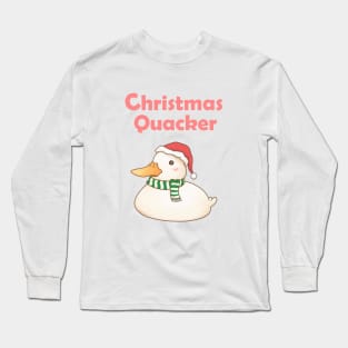 Christmas Quacker Cute Duck Long Sleeve T-Shirt